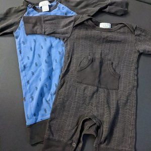 2 for 1! Feather Baby Rompers, Boy/Neutral
